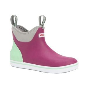 XTRATUF Women's Pink & Mint Low-Cut Rain Boot